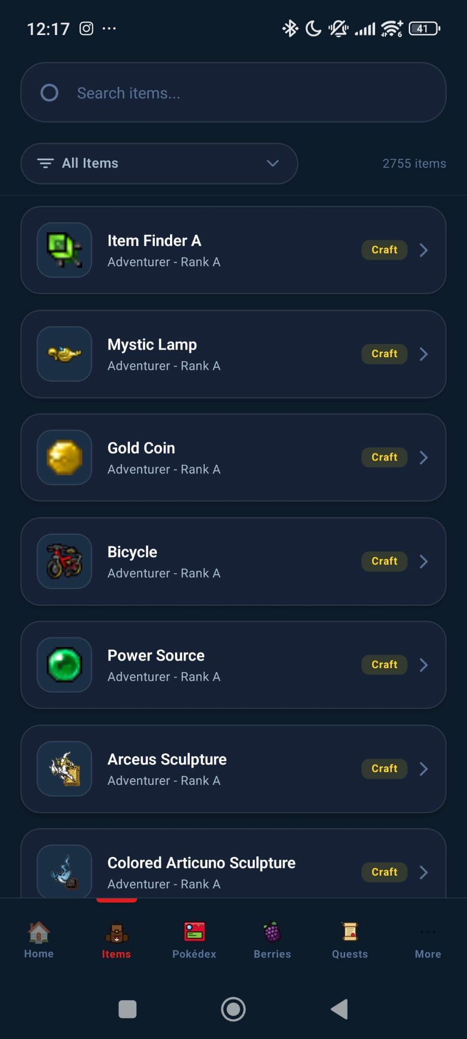 Items