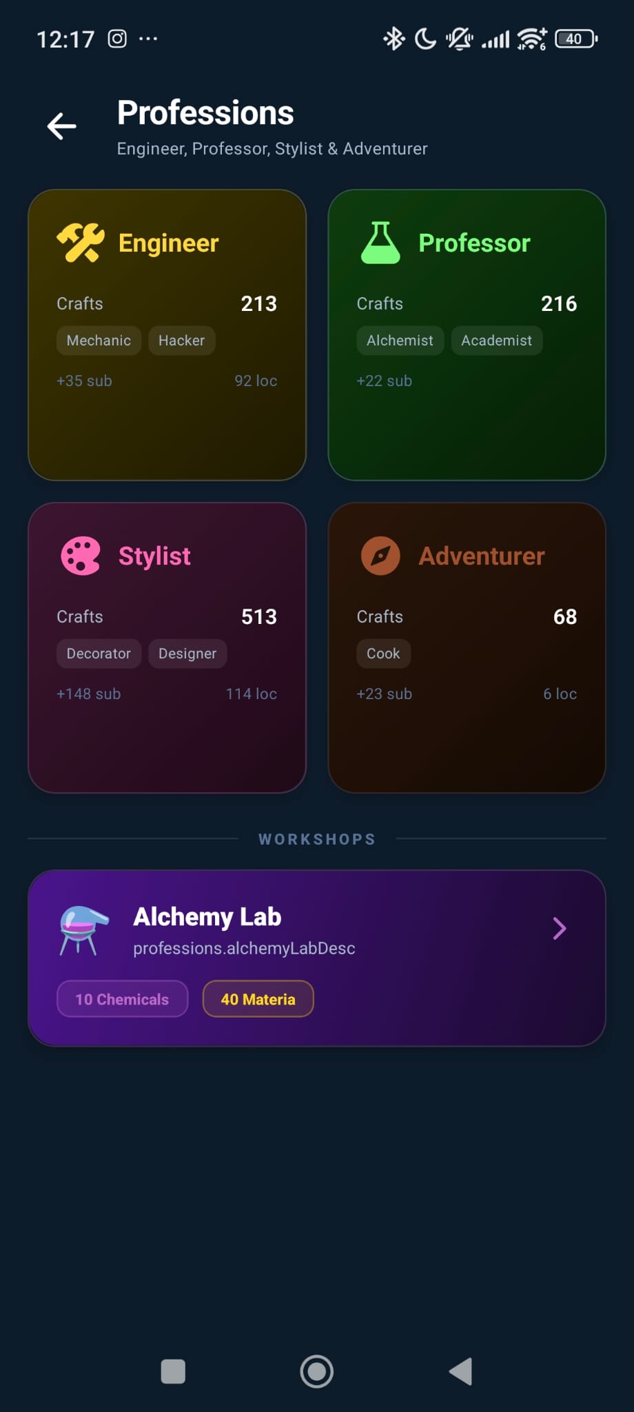 Professions